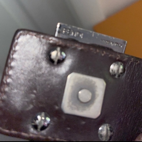 Y2K Fendi zucchino monogram double flap shoulder bag - Picture 7 of 12